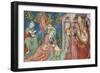 Saint Monica's Vision, Scene from Life of Saint Augustine, 1420-1425-Ottaviano Nelli-Framed Giclee Print