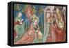 Saint Monica's Vision, Scene from Life of Saint Augustine, 1420-1425-Ottaviano Nelli-Framed Stretched Canvas