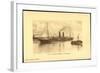 Saint Nazaire, La Champagne, Dampfer, Leuchtturm-null-Framed Giclee Print