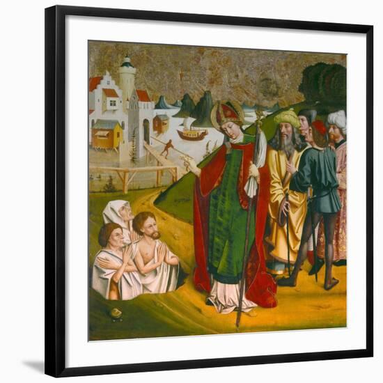 Saint Nicholas Resurrects Three Dead People-null-Framed Giclee Print