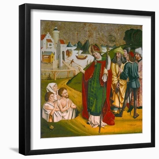 Saint Nicholas Resurrects Three Dead People-null-Framed Giclee Print