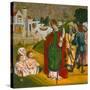Saint Nicholas Resurrects Three Dead People-null-Stretched Canvas