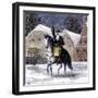 Saint Nicholas Riding into a Village Carrying a Basket and an Evergreen Bough-null-Framed Giclee Print