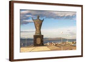 Saint Nicholas Statue, Siberian City Anadyr, Chukotka Province, Russian Far East, Eurasia-Gabrielle and Michel Therin-Weise-Framed Photographic Print