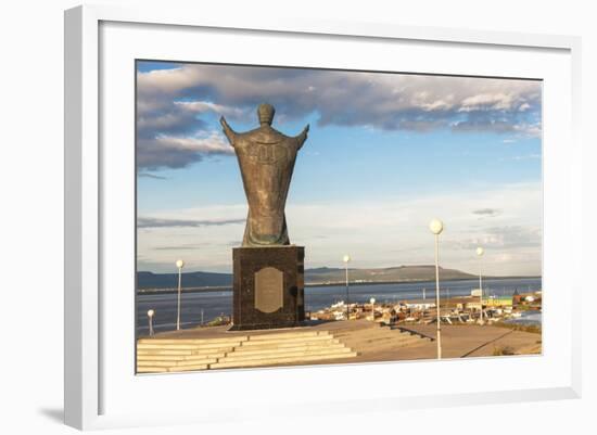 Saint Nicholas Statue, Siberian City Anadyr, Chukotka Province, Russian Far East, Eurasia-Gabrielle and Michel Therin-Weise-Framed Photographic Print