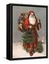 Saint Nicholas (The Original Santa ) - an Early 1900S Vintage Illustration.-Victorian Traditions-Framed Stretched Canvas