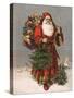 Saint Nicholas (The Original Santa ) - an Early 1900S Vintage Illustration.-Victorian Traditions-Stretched Canvas