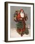 Saint Nicholas (The Original Santa ) - an Early 1900S Vintage Illustration.-Victorian Traditions-Framed Art Print