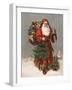 Saint Nicholas (The Original Santa ) - an Early 1900S Vintage Illustration.-Victorian Traditions-Framed Art Print