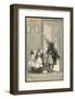 Saint Nicolas Visits Some Children and Gives Them Presents-null-Framed Photographic Print