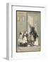 Saint Nicolas Visits Some Children and Gives Them Presents-null-Framed Photographic Print