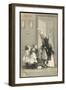 Saint Nicolas Visits Some Children and Gives Them Presents-null-Framed Photographic Print