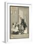 Saint Nicolas Visits Some Children and Gives Them Presents-null-Framed Photographic Print