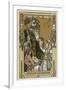 Saint Nicolas with Children, The Original Santa Claus-Heinrich Lefler-Framed Premium Giclee Print