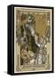 Saint Nicolas with Children, The Original Santa Claus-Heinrich Lefler-Framed Stretched Canvas