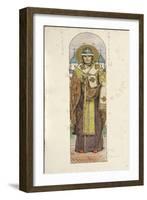 Saint Nikita, Bishop of Novgorod, 1884-1889-Viktor Mikhaylovich Vasnetsov-Framed Giclee Print