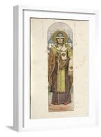 Saint Nikita, Bishop of Novgorod, 1884-1889-Viktor Mikhaylovich Vasnetsov-Framed Giclee Print