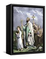 Saint Patrick Journeying to Tara to Convert the Irish, 5th Century Ad-null-Framed Stretched Canvas