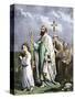 Saint Patrick Journeying to Tara to Convert the Irish, 5th Century Ad-null-Stretched Canvas