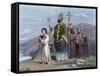 Saint Patrick Journeys to Tara-Vittorio Bianchini-Framed Stretched Canvas