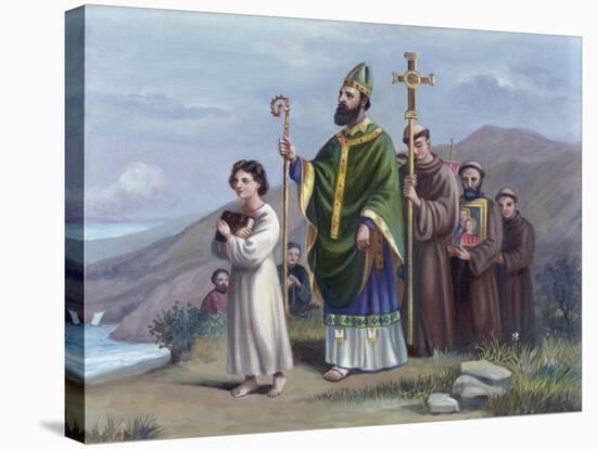 Saint Patrick Journeys to Tara-Vittorio Bianchini-Stretched Canvas