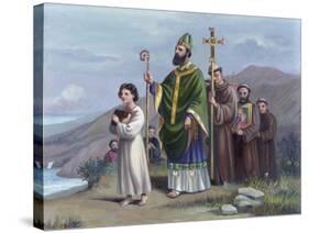 Saint Patrick Journeys to Tara-Vittorio Bianchini-Stretched Canvas
