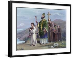 Saint Patrick Journeys to Tara-Vittorio Bianchini-Framed Giclee Print