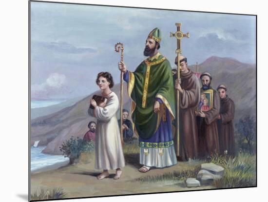 Saint Patrick Journeys to Tara-Vittorio Bianchini-Mounted Giclee Print