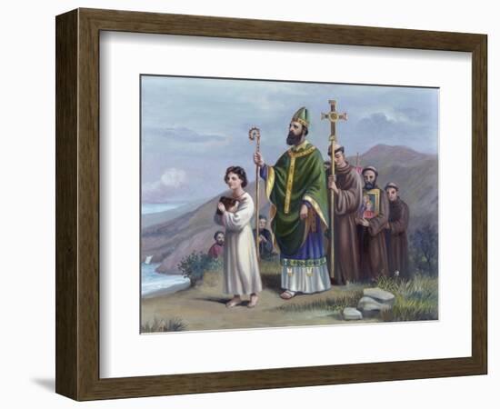 Saint Patrick Journeys to Tara-Vittorio Bianchini-Framed Giclee Print