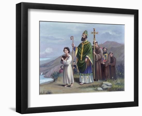 Saint Patrick Journeys to Tara-Vittorio Bianchini-Framed Giclee Print