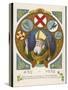 Saint Patrick Postcard Commemorating His Coming to Ireland 1500 Years Previously-null-Stretched Canvas