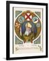 Saint Patrick Postcard Commemorating His Coming to Ireland 1500 Years Previously-null-Framed Art Print
