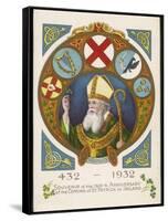 Saint Patrick Postcard Commemorating His Coming to Ireland 1500 Years Previously-null-Framed Stretched Canvas