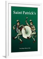 Saint Patrick, Two Harps Beat as One-null-Framed Art Print