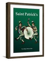 Saint Patrick, Two Harps Beat as One-null-Framed Art Print