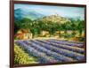 Saint Paul De Vence and Lavender-Marilyn Dunlap-Framed Art Print