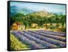 Saint Paul De Vence and Lavender-Marilyn Dunlap-Framed Stretched Canvas