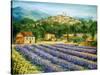 Saint Paul De Vence and Lavender-Marilyn Dunlap-Stretched Canvas