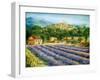 Saint Paul De Vence and Lavender-Marilyn Dunlap-Framed Art Print