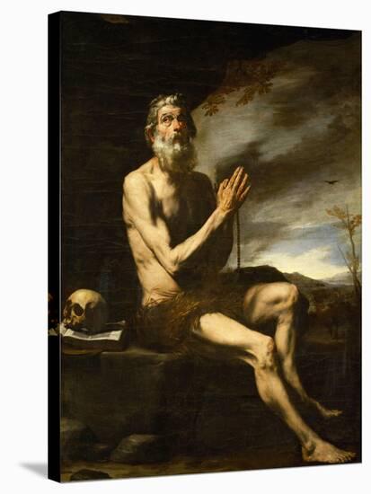 Saint Paul Hermit-Jusepe de Ribera-Stretched Canvas