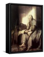 Saint Paul in Prison-Rembrandt van Rijn-Framed Stretched Canvas