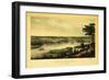 Saint Paul, Minnesota - Panoramic Map-Lantern Press-Framed Art Print