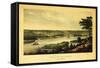 Saint Paul, Minnesota - Panoramic Map-Lantern Press-Framed Stretched Canvas