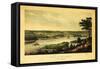 Saint Paul, Minnesota - Panoramic Map-Lantern Press-Framed Stretched Canvas