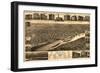 Saint Paul, Minnesota - Panoramic Map-Lantern Press-Framed Art Print