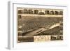 Saint Paul, Minnesota - Panoramic Map-Lantern Press-Framed Art Print