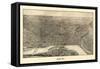 Saint Paul, Minnesota - Panoramic Map-Lantern Press-Framed Stretched Canvas