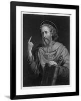 Saint Paul of Tarsus Rabbi Tentmaker Missionary Depicted Preaching-null-Framed Art Print