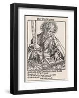Saint Paul of Tarsus Rabbi Tentmaker Missionary Reading Book Swords in Hand-null-Framed Art Print