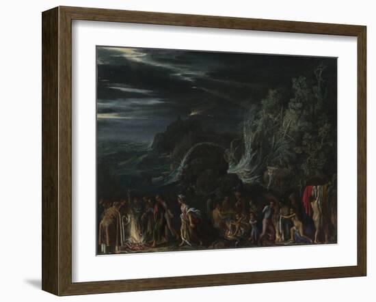 Saint Paul on Malta, Ca. 1600-Adam Elsheimer-Framed Giclee Print